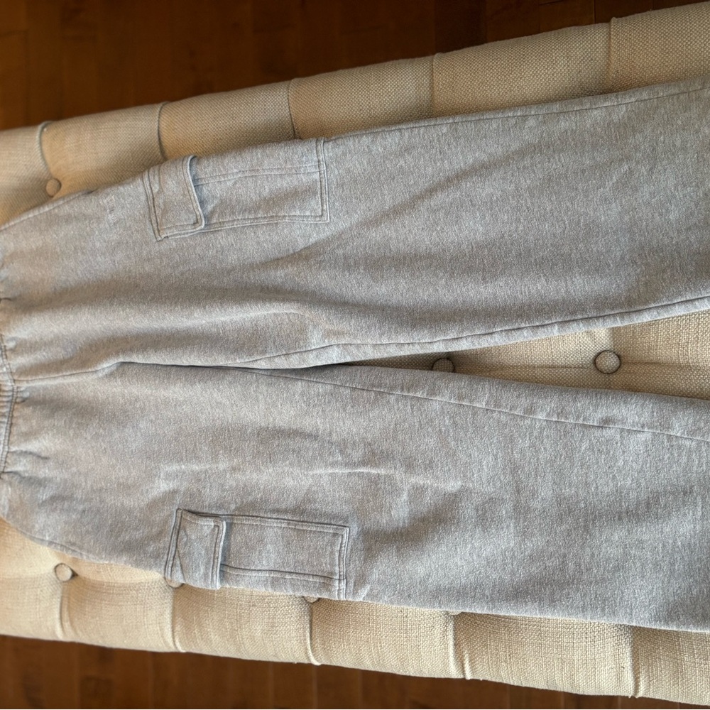 Aritzia Gray Cargo Sweatpants